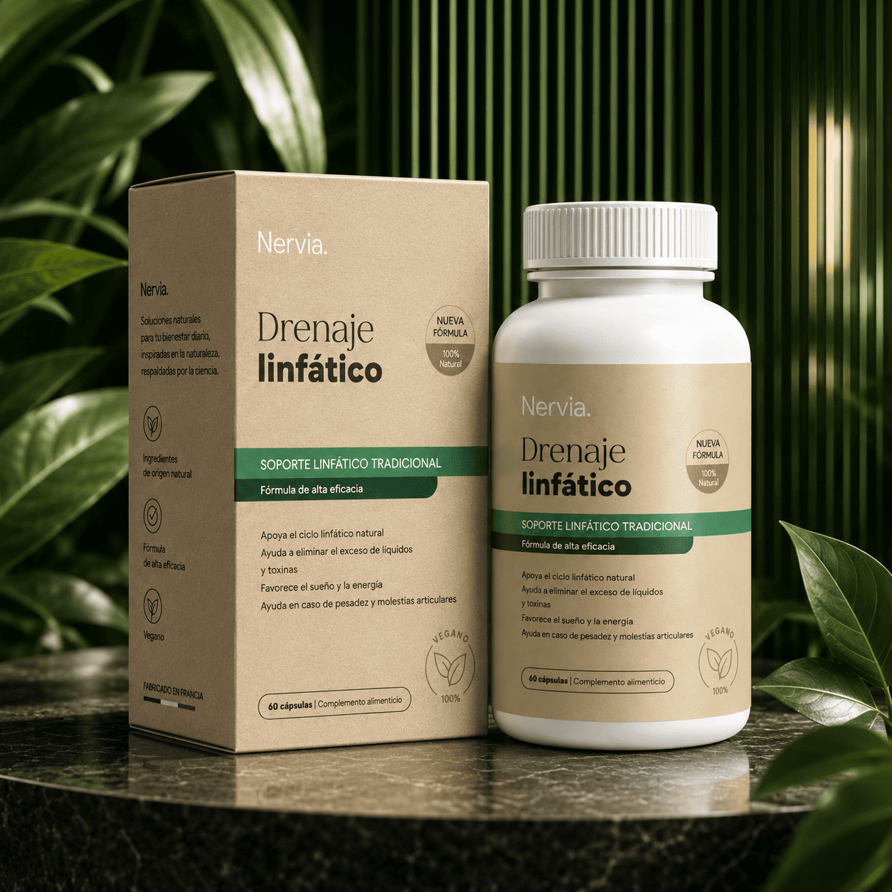 Nervia™ Drenaje Hepático — Desbloquea la red linfática de tu hígado