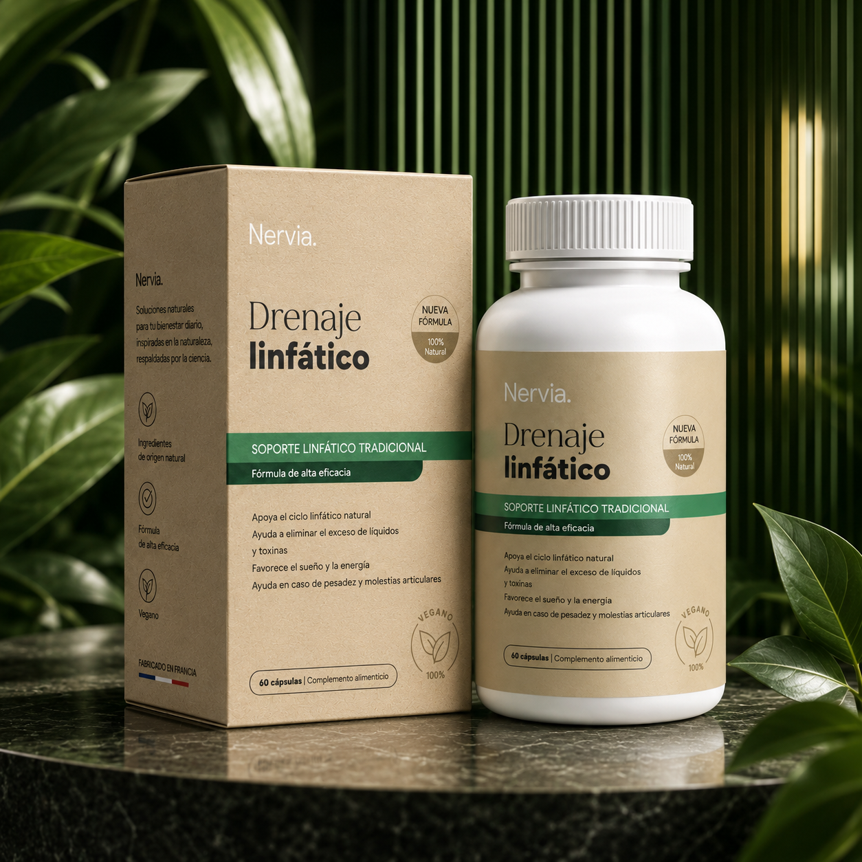 Nervia™ Drenaje Renal — Desbloquea la red linfática que rodea tus riñones