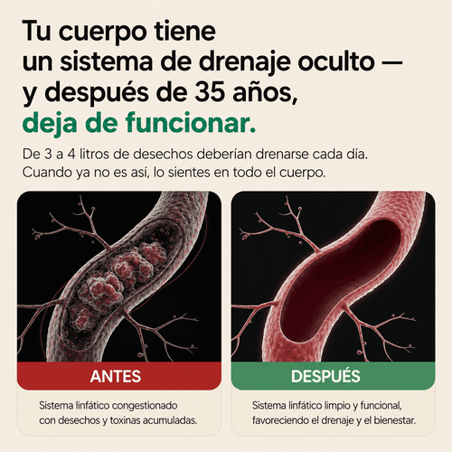 Nervia™ — Cápsulas de Drenaje Linfático · Transformación total en 60 días