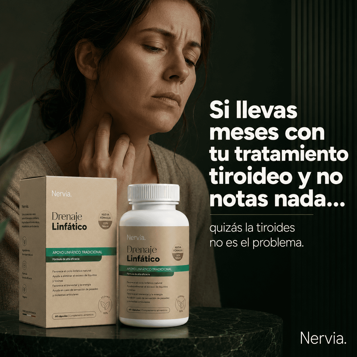 Nervia™ Drenaje Tiroideo — Desbloquea la red linfática que rodea tu tiroides
