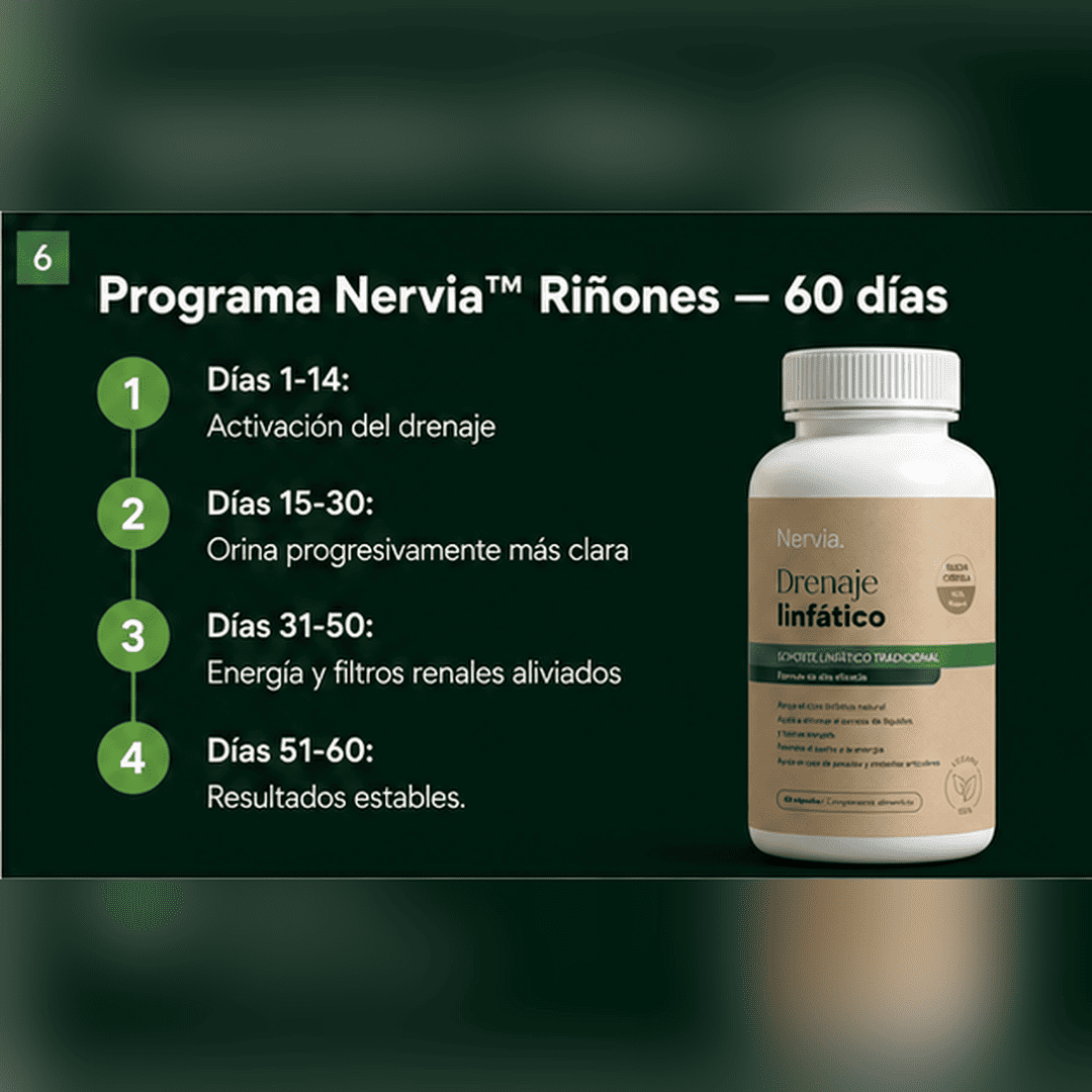 Nervia™ Drenaje Renal — Desbloquea la red linfática que rodea tus riñones