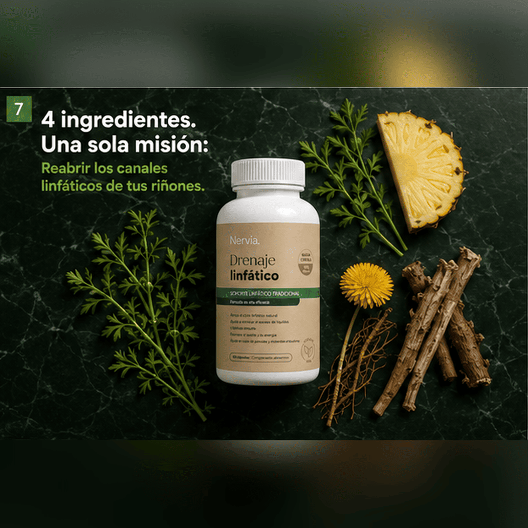 Nervia™ Drenaje Renal — Desbloquea la red linfática que rodea tus riñones